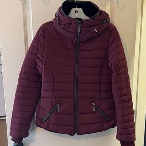 YMI Deep Burgundy Puffer Jacket